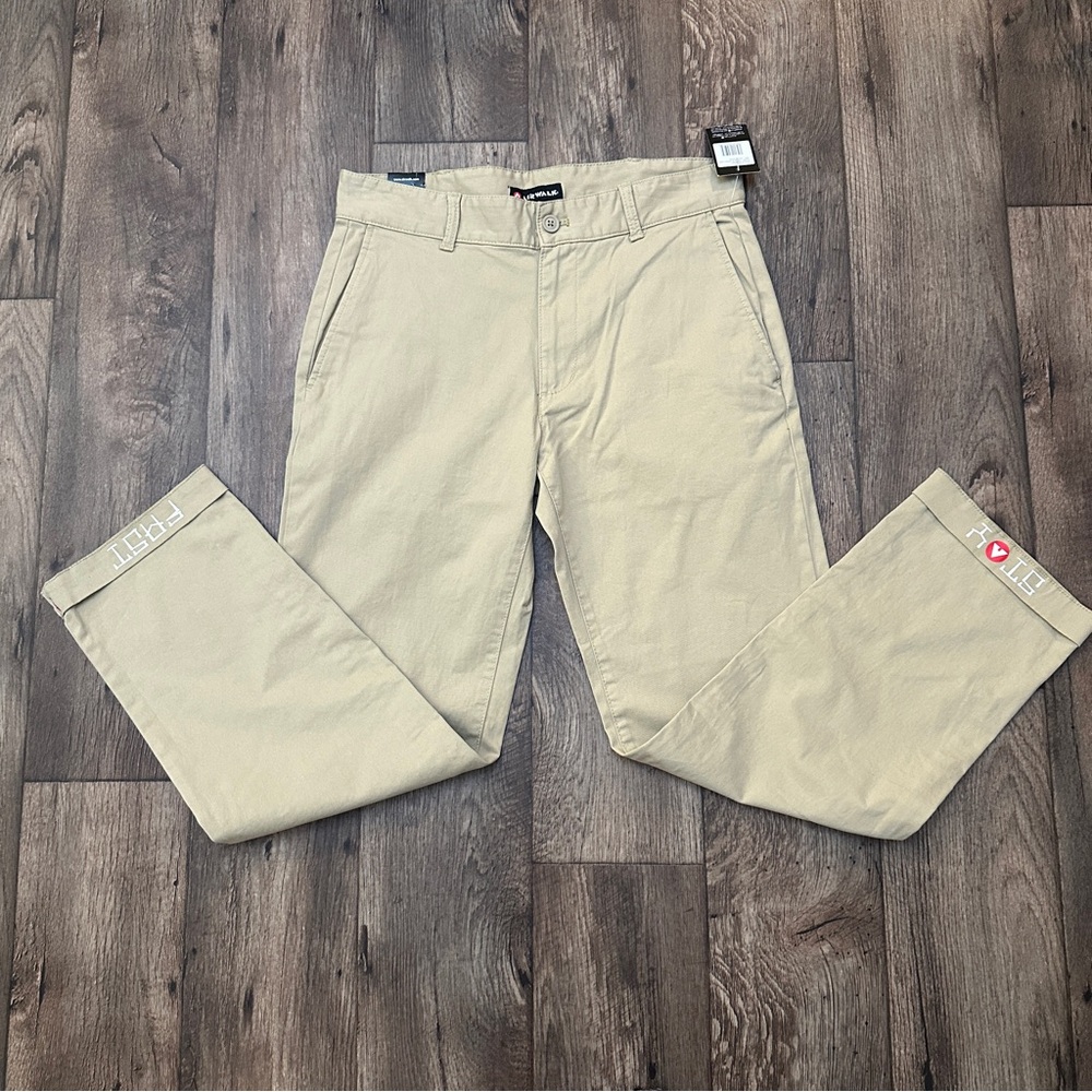 Airwalk Stay Fast Chino Cotton Pants Mens Size 32x30 Khaki